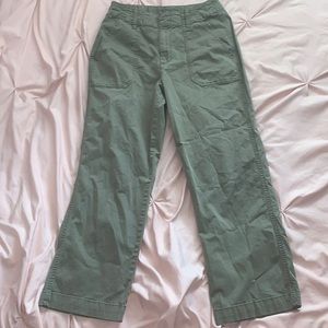 green pants